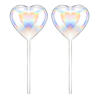 2/4Pcs Plant Water Cans Automatic Self Watering Globes Glass Mushroom Heart Shape Watering Drippers Device Home Garden Supplies