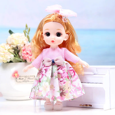 Mini multi-joint Molly girl doll 17 cm changeable constant tide confused Barbie doll