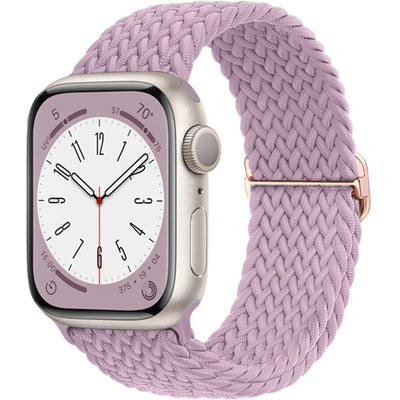 Braided Solo Loop For Apple watch band 45mm 44mm 40mm 49mm 38 41mm Elastic correa bracelet series 8 9 5 4 3 SE 6 7 Ultra 2 strap