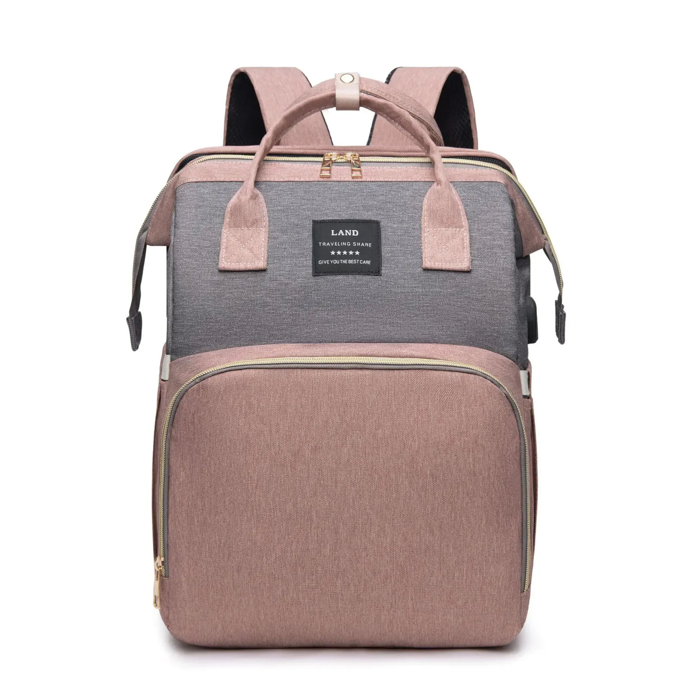 Mommy Bag Mosquito-Proof Multi-Functional Folding Crib Bottle Bag Travel Large-Capacity Dry And Wet Separation Mother Baby Bag