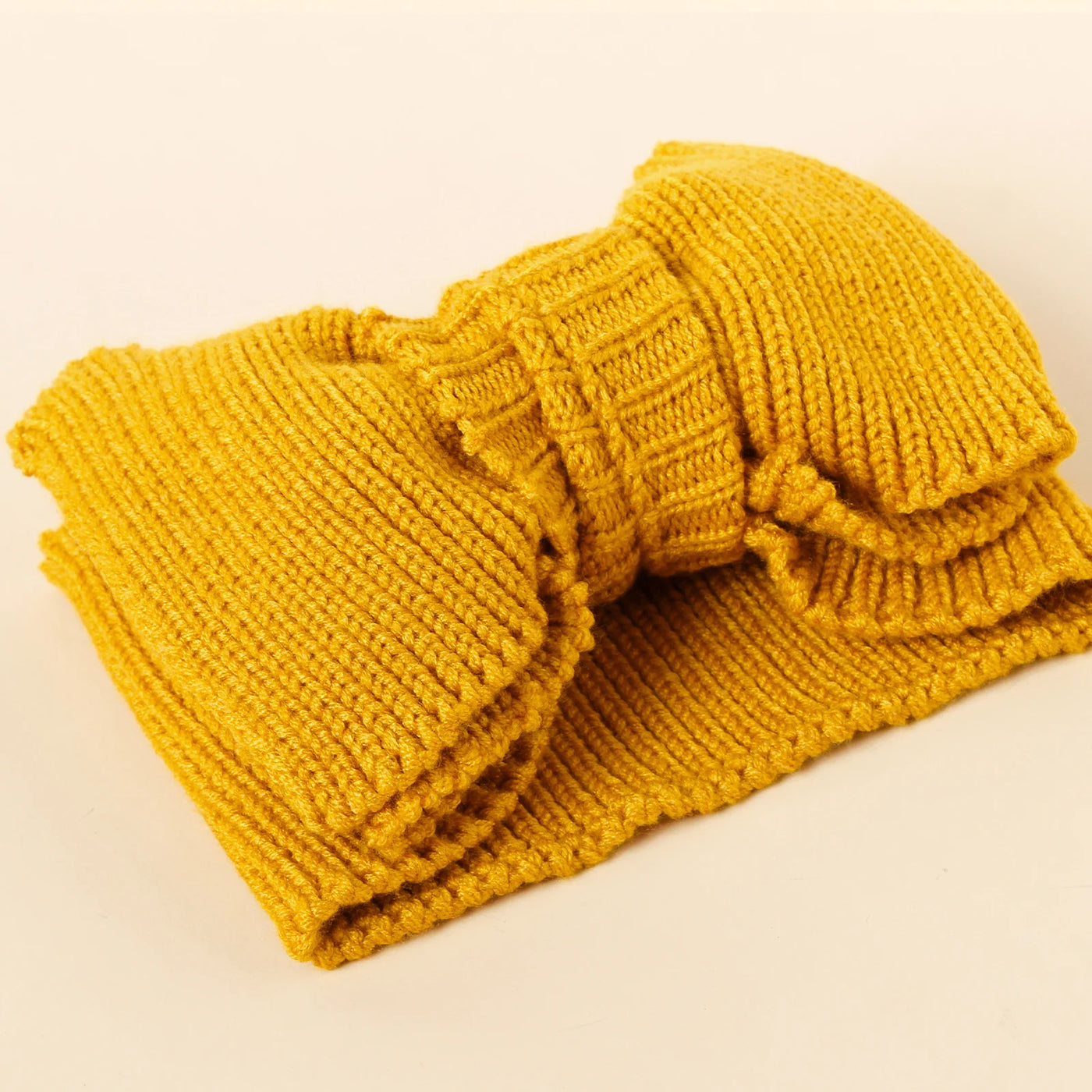 Baby Crochet Hook Fashion Hair Accessories Winter Top Knot Hairband For Kids Children Warm Bow Turban