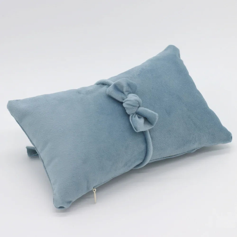 Baby Girl Headband Newborn  Photography Props Pillow Mat Cushion Photography Accessories Bowknot Headwear