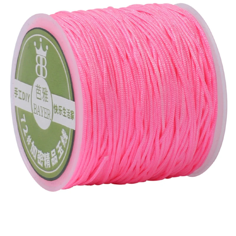 10meters 0.8mm Nylon Thread Cord Macrame Rope Bracelet Braided String For DIY Tassels Beading String Jewelry Making Accessories