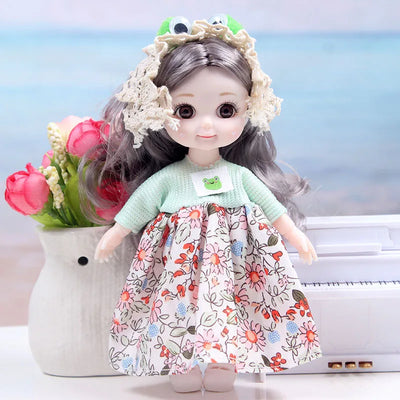 Mini multi-joint Molly girl doll 17 cm changeable constant tide confused Barbie doll