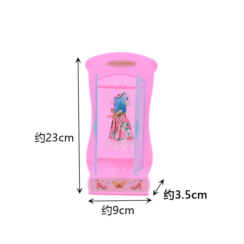 Barbies Mix Style Doll Furniture Wardrobe Bed Chair Sofa Shoe Rack Slide For Barbies Doll Accessories Kelly 1:12 Doll Girl`s Toy
