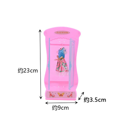 Barbies Mix Style Doll Furniture Wardrobe Bed Chair Sofa Shoe Rack Slide For Barbies Doll Accessories Kelly 1:12 Doll Girl`s Toy