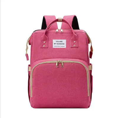 Lightweight Mother and Baby Bag Multifunctional Large Capacity Mom Bed Bag New Portable Folding Mommy Bag Crib Stroller Backpack