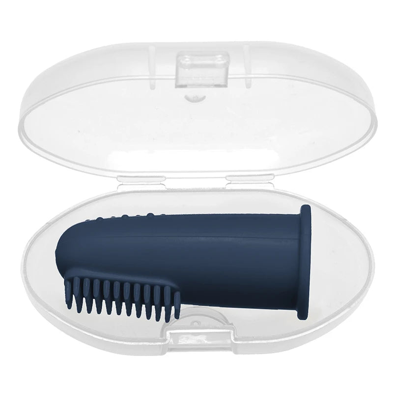 1pcs Children Teether Oral Care Cleaning Brush Baby Health Finger Toothbrush New Born Baby Items Travel Portable Accessories