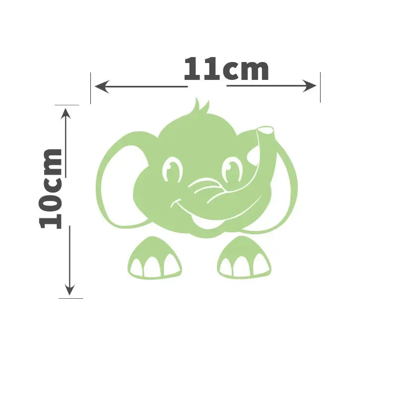 Cartoon Glow in the Dark Sticker Light Switch Sticker Luminous Wall Stickers Decal for Kids Room Decoration Home Decor Cat Fairy