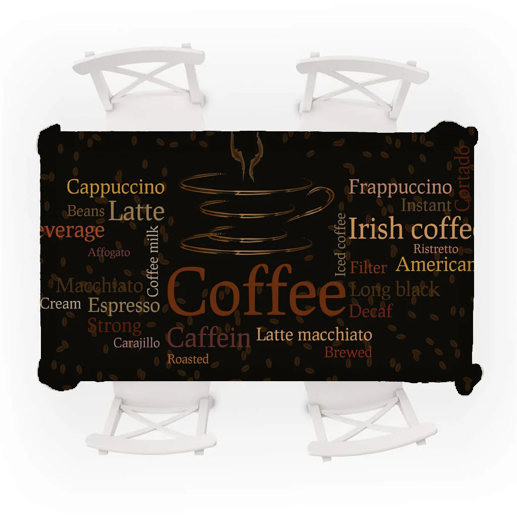 Tablecloth Model Retro Coffee Waterproof dining table Nauble Ceremony Decoration Rectangular tablecloth Kitchen Textile For the