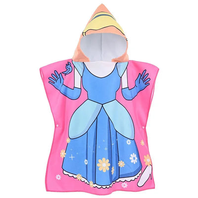 Children 0-5Year Cute Bath Towel Cartoon Animals Hooded Baby Beach Towel Soft Microfiber For Kids Toddlers Pool Poncho