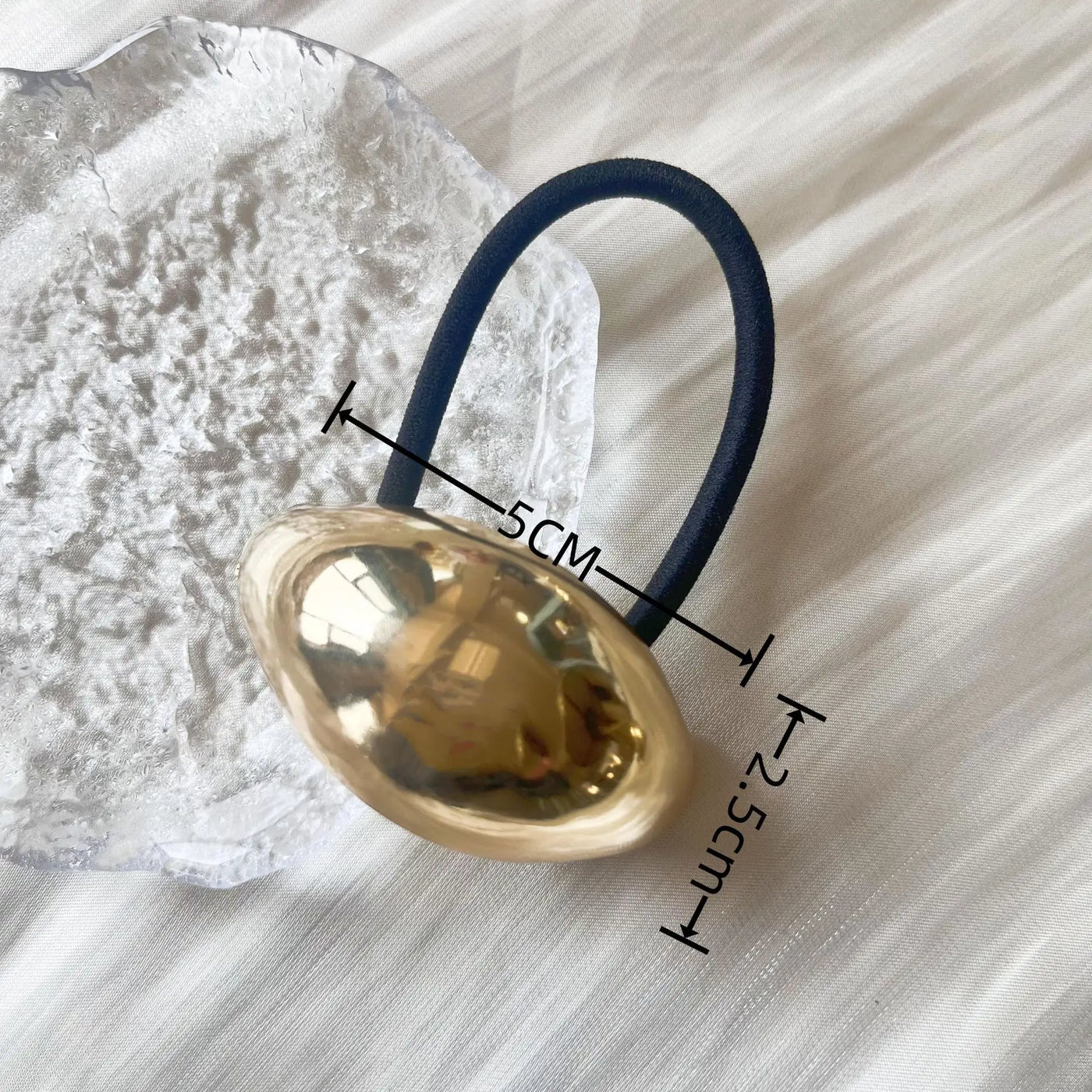 Metal Irregular Double-layer Hair Bands Ropes for Women Headband Elastic HairPins Hairband Fashion Jewelry Hair Accessories Gift