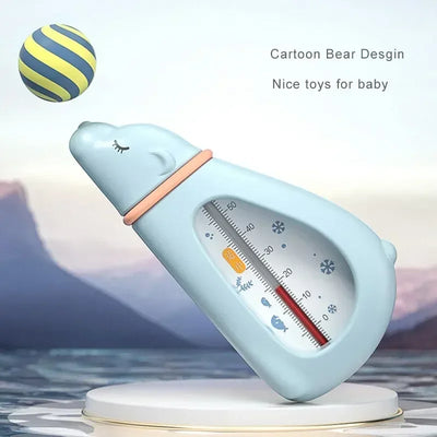 Baby Bath Thermometer Cute Bear Kids Bathtub Safety Bathing Floating Toys Upgraded Sensor Shower Water Temperature Gauge