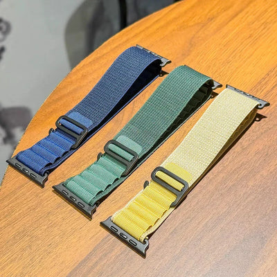Alpine for Apple Watch 10 42/46mm Straps 44mm 40mm 45mm 41mm 38mm Correa Nylon Bracelet iWatch Series 7 6 3 5 Se 8 9 Ultra2 49mm