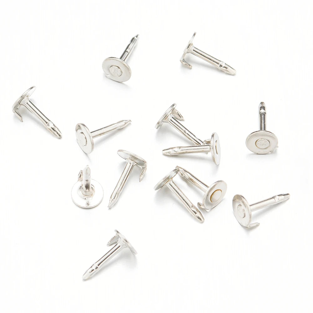 100pc Metal Locking Pin Back Brooch Badge Holder Lapel Base For DIY Jewellery Material Making Supply Craft Accessories Handmade