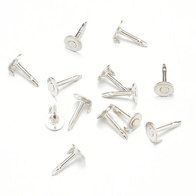 100pc Metal Locking Pin Back Brooch Badge Holder Lapel Base For DIY Jewellery Material Making Supply Craft Accessories Handmade