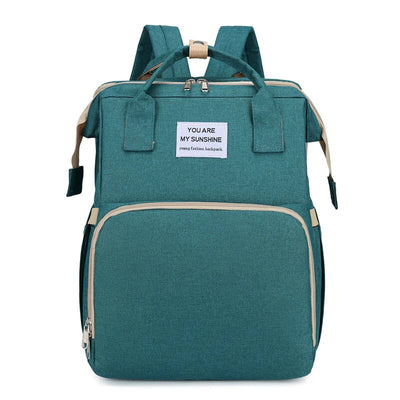 Folding Mommy Diaper Bags Baby Bed Fashion Women's Bag Maternity Nappy Diaper Bags Travel Milk Bottle Backpack Nursing Bags