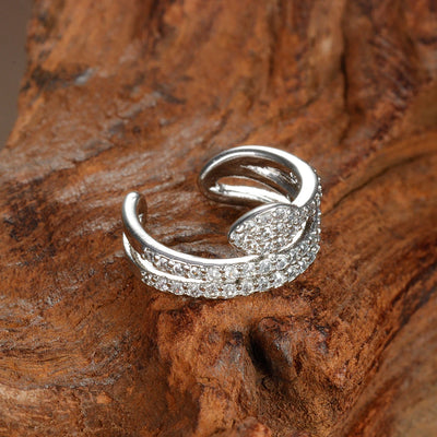 1PC Stainless Steel Zircon Clip Earrings Female Buckle Ear Cuff No Piercings Fake Cartilage Ear for Women 2024 Fashion Jewelry