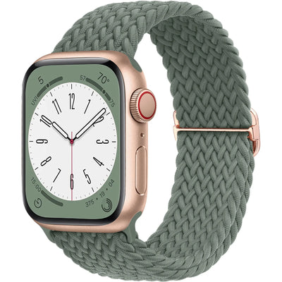 Braided Solo Loop For Apple watch band 45mm 44mm 40mm 49mm 38 41mm Elastic correa bracelet series 8 9 5 4 3 SE 6 7 Ultra 2 strap