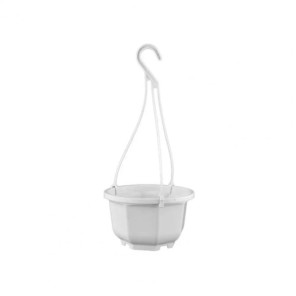Plastic Holes Octagonal Flowerpot Anti-sun Hanging Flower Pot With Hook Reusable Corrosion-resistant Plant Pot For Garden