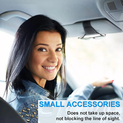 MAGNETIC LEATHER CAR SUNGLASS HOLDER CLIP FOR VISOR – EYEGLASS HOLDER TRUCK ACCESSORY FOR MEN & WOMEN