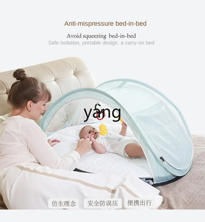 L'm'm Anti-False Pressure Baby Bed Foldable Mobile Portable Multifunctional Cradle Babies' Bed