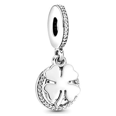 2024 New 925 Silver Plated Diamond Heart Bell Loose Charm Beads For Pandora DIY Bracelet Necklace Jewelry Accessories Gifts
