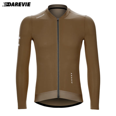 DAREVIE Cycling Jersey Long Sleeve Men Women 2025 Cool Feel Man Cycling Maillot Breathable Quick Dry SPF 50 Slim Fit Small Size
