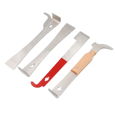 Stainless Steel Bee Hive Hook Scraper Multifunctional Beekeeping Hive Tool Hive Scraper Beekeeping Equipment Frame Cleaning Tool