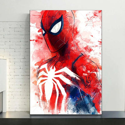 MINISO Marvel Movie Watercolor SpiderMan Superhero Canvas Posters Modern Home Wall Art Painting Print Picture Room Decor Murals