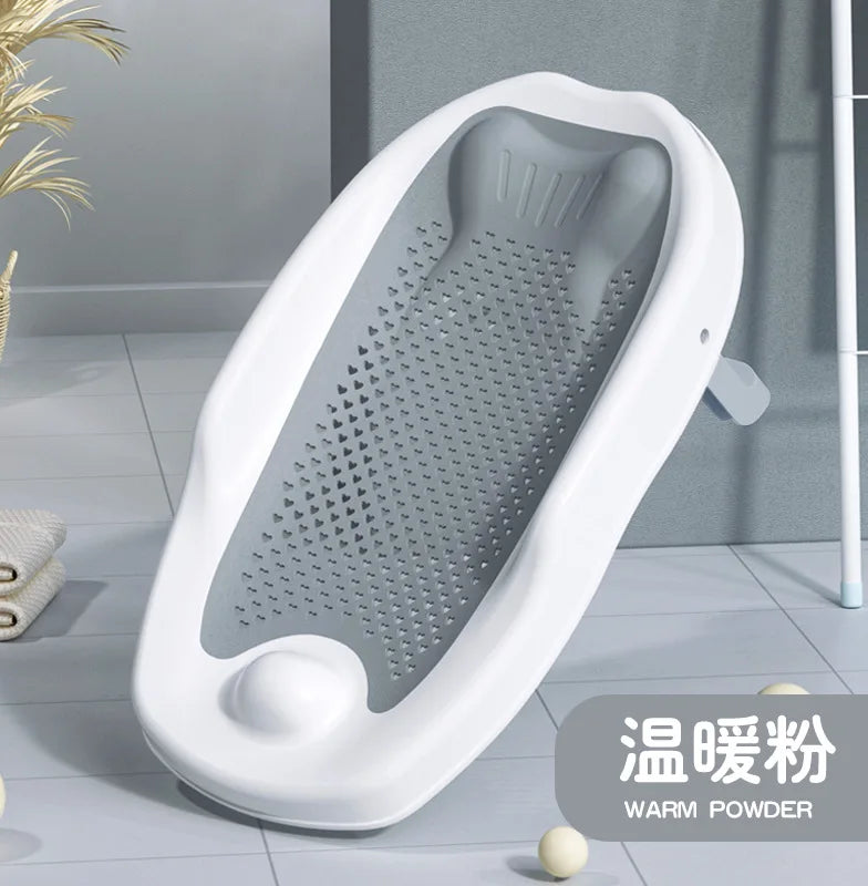 Baby Shower Rack Can Sit and Lie Down, Baby Bathtub Anti Slip Mat, Newborn Shower Net Universal Bath Bed Holder