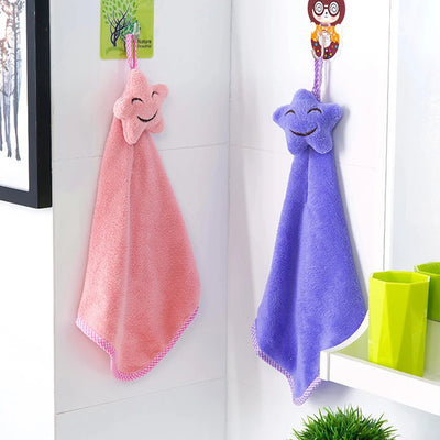Cute Ideal For Bathroom And Kitchen Luxurious Convenient Hanging Hand Towel On-trend Practical Item Star Soft And Absorbent Cozy