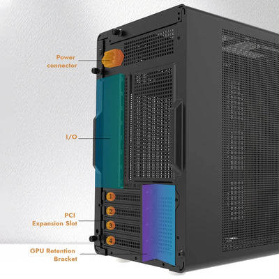 DarkFlash WD200 Portable Handheld Case M-ATX / ITX Motherboard USB3.0 Type-C Cabinet Wood Edition PC Case Diy Gaming Computer
