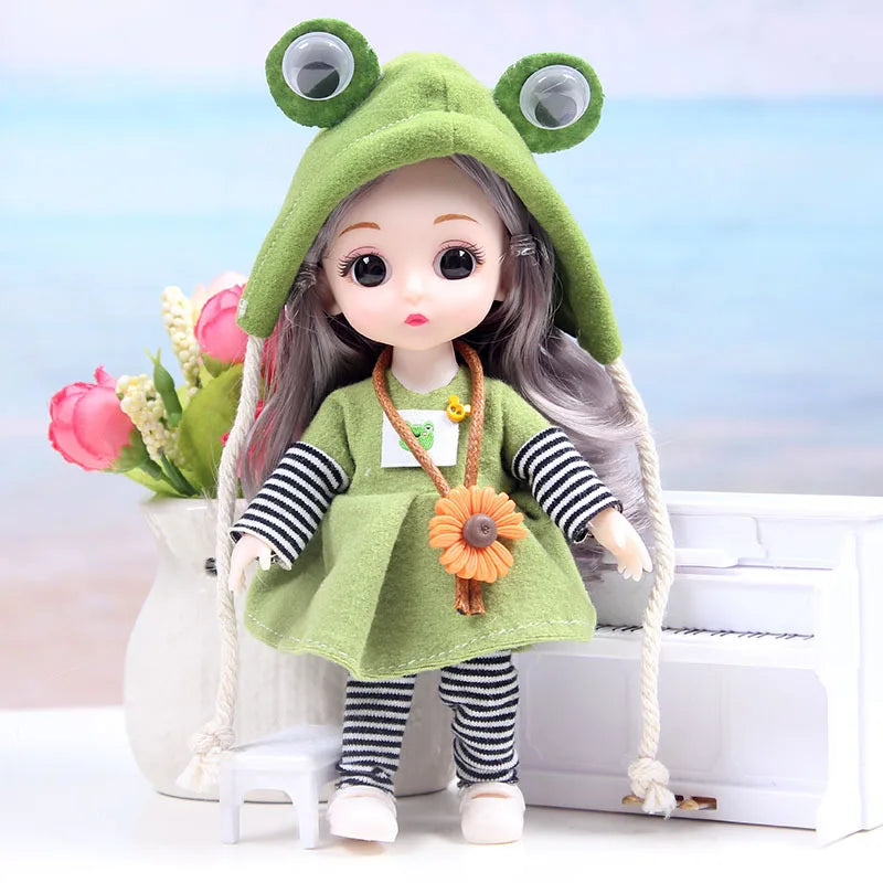 Mini multi-joint Molly girl doll 17 cm changeable constant tide confused Barbie doll