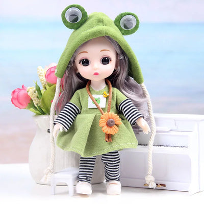 Mini multi-joint Molly girl doll 17 cm changeable constant tide confused Barbie doll