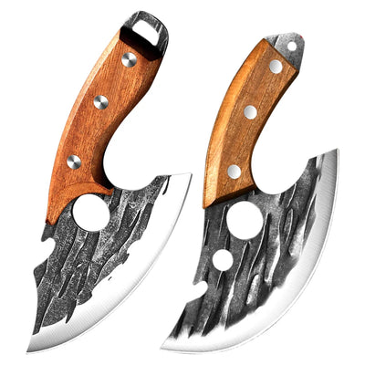 Forged Meat Cleaver Kitchen Chef Knife Fishing Boning Fruit Cutting Knife BBQ Butcher Portable Utility Viking Knife Can Opener