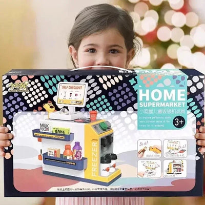 Children's Simulation Home Supermarket, Shopping Cash Register Toy, Puzzle Selling Store, 3 4 5 6 7 8 Years Old Girls Gift