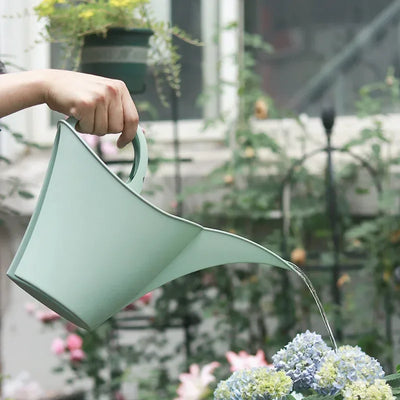 2L Plastic Long Mouth Watering Can Wear-resistant Large Capacity Flower Watering Pot With Handle Watering Tools Garden Supplies