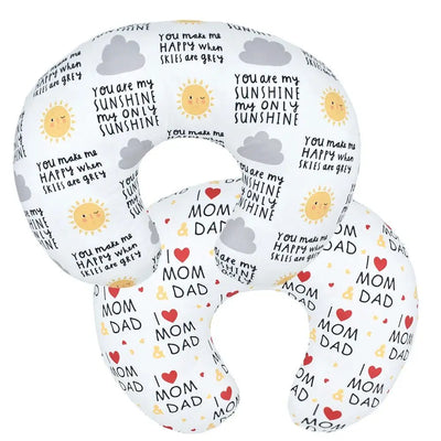U-Shaped Baby Nursing Pillow Cover Stretchy Replaceable Forest Floral Pillow Cover Skin-friendly Breathable