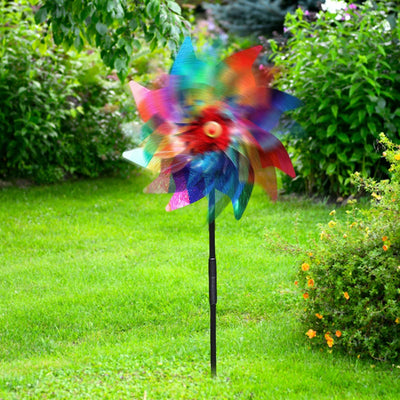 1pc Windmill Bird Repellent Decoration Bird-Scaring Wind Spinner Children Kids Toys Easy Installation Garden Orchard Protection