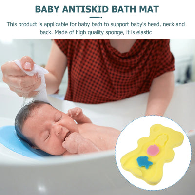 Bath Mat Sponge Newborn Bathroom Mats Cushion Tub Infant Support Skin-friendly