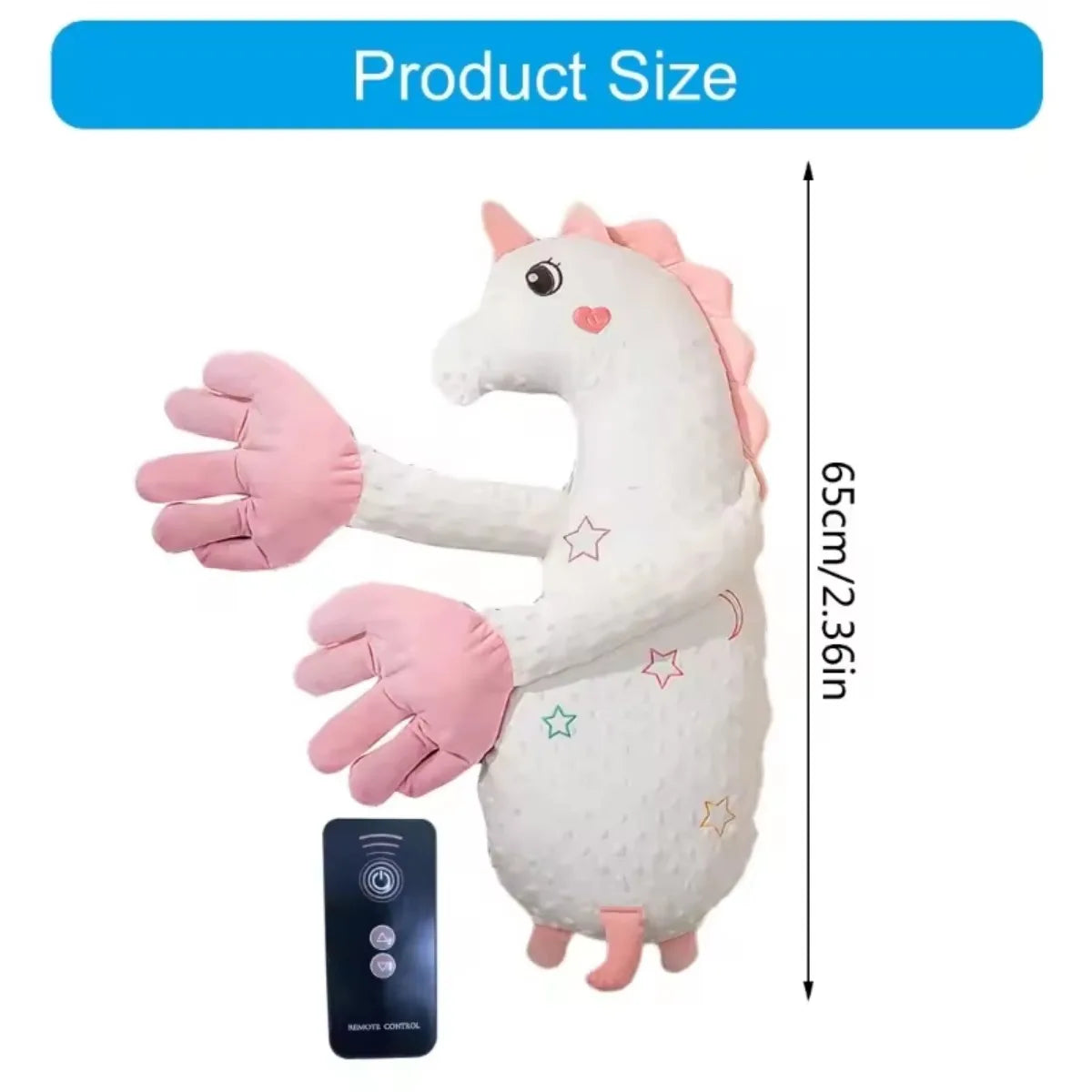 Baby Sleeping Patting Doll Pillow Soothing Electric Palm Baby Pillows Newborn Protector Sleep Nursing Pillow Animals Calming Toy