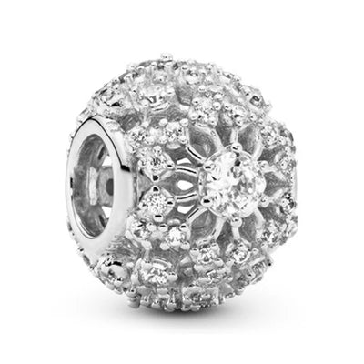 2024 New 925 Silver Plated Diamond Heart Bell Loose Charm Beads For Pandora DIY Bracelet Necklace Jewelry Accessories Gifts