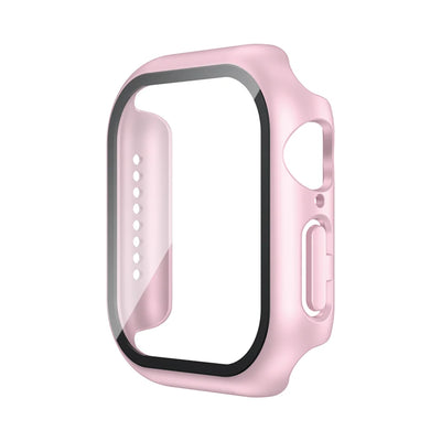 Tempered Glass+Case For Apple Watch 38mm 40mm 41mm 42mm 44mm 45mm 46mm Screen Protector Protective Cover iWatch 10 8 7 9 6 SE 5