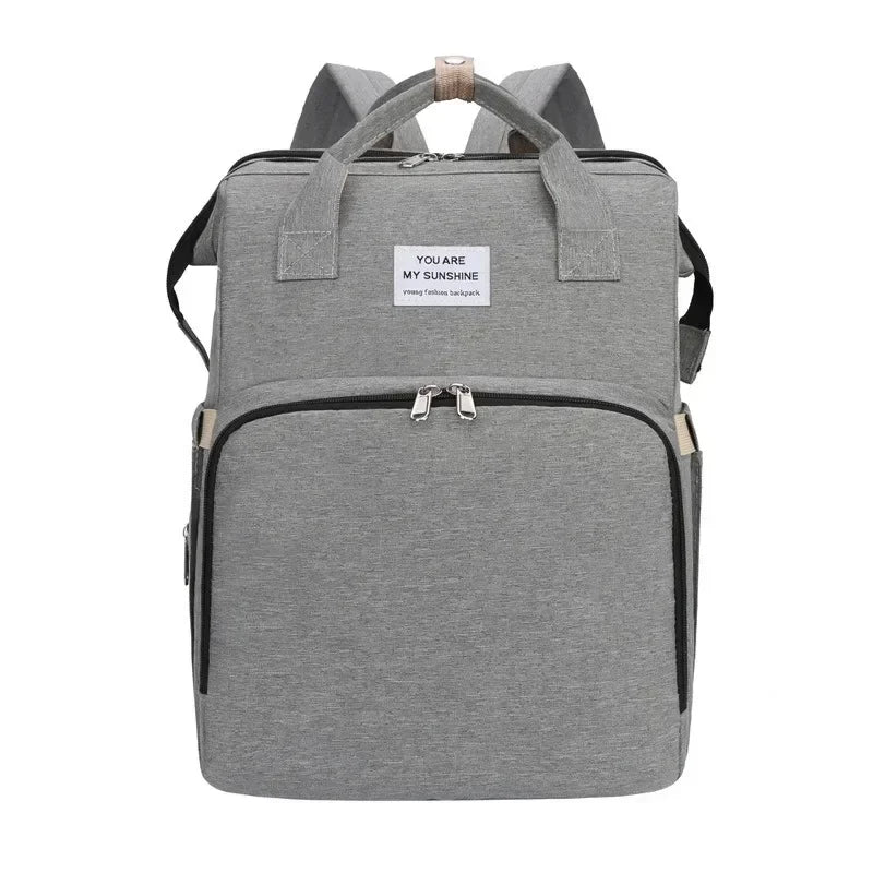 Lightweight Mother and Baby Bag Multifunctional Large Capacity Mom Bed Bag New Portable Folding Mommy Bag Crib Stroller Backpack