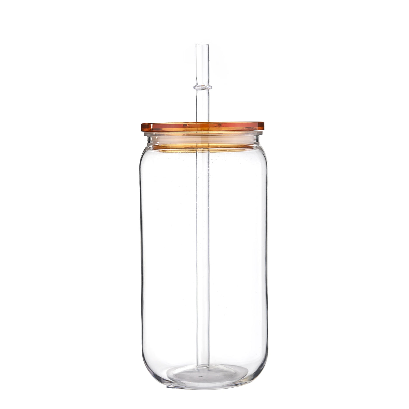 16oz Colorful Lid Transpare Plastic Cup with Lids And Straws Replacement Lids for Can Shaped  Iced Coffee Cups Cute Tumbler Cup