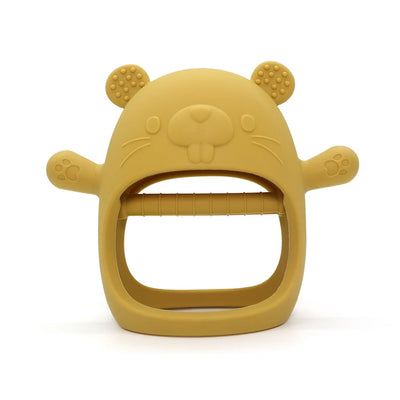 1PC BPA FREE CUTE CARTOON ANIMAL SILICONE TEETHER TOY BRACELET TEETHING GLOVE FOR BABY NEWBORN ACCESSORIES