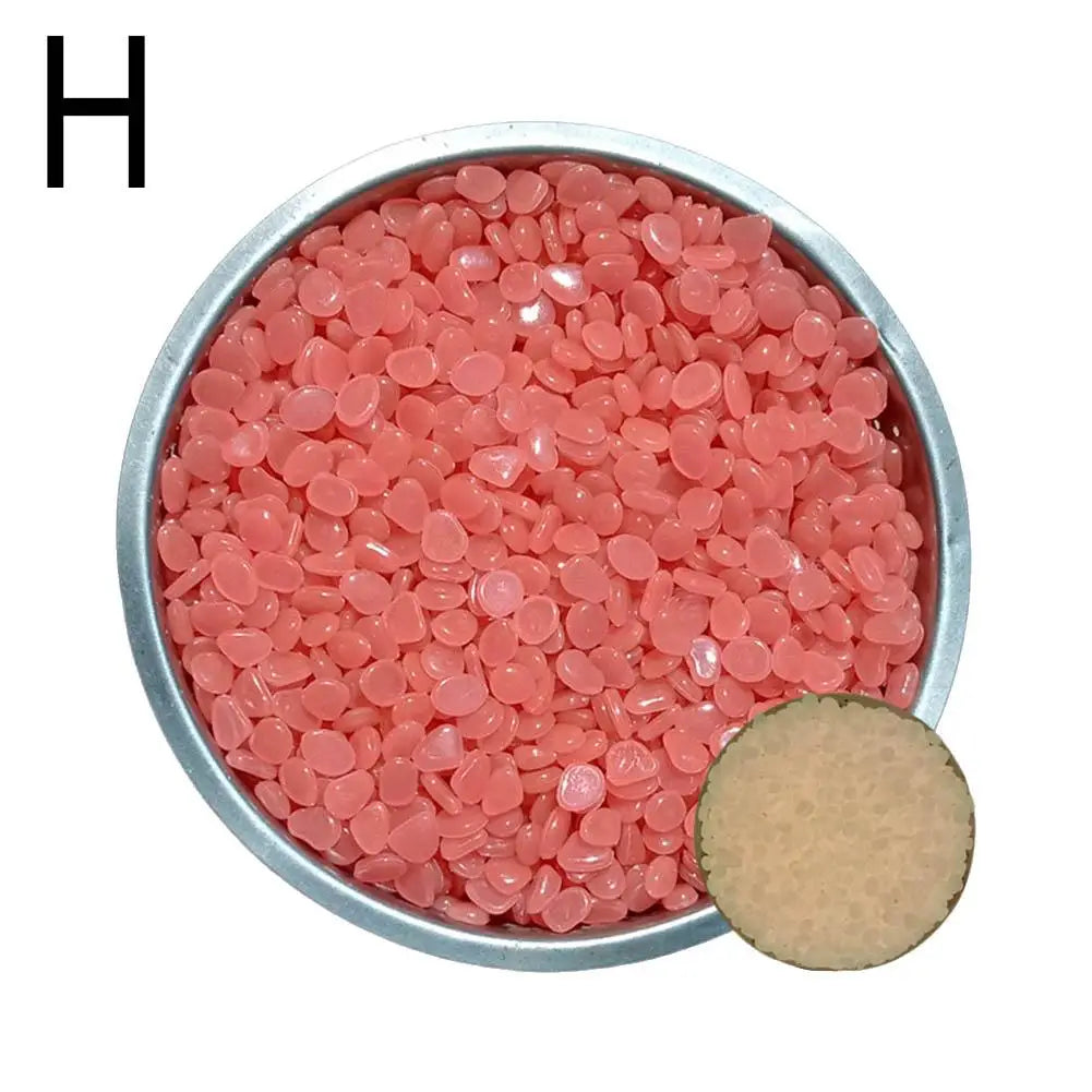 50Pcs Small Glow In The Dark Garden Pebbles For Garden Terrace Lawn Garden Fish Tank Aquarium Decoration Luminous Rocks Stones