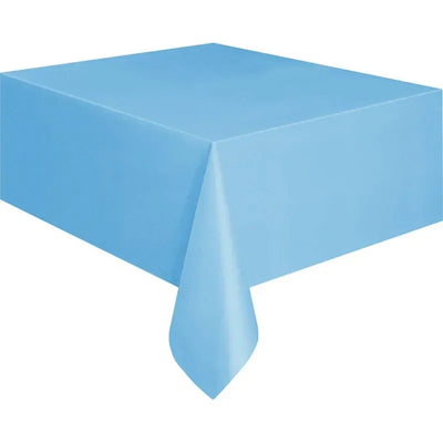 Plastic Disposable Solid Color Tablecloth Birthday Party Wedding Christmas Table Cover Wipe Desk Cloth Decor  Covers Rectangle
