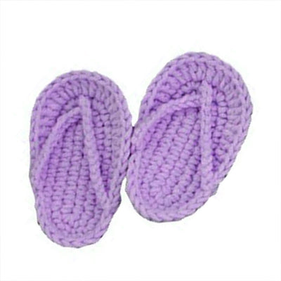 Newborn Photography Prop Accessories 1 Pair Baby Knitted Slippers Mini Handmade Crochet Shoes Boys Girls Fotografia Flip-flops